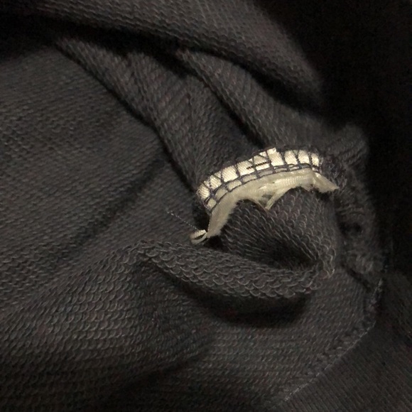 Like New Calvin Klein Sz XS Cropped Sweatshirt-Gray/Blue-Cotton Blend - Picture 12 of 13